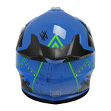 TCMT Youth Kids DOT Motocross Off-Road Helmet Blue - TCMTMOTOR