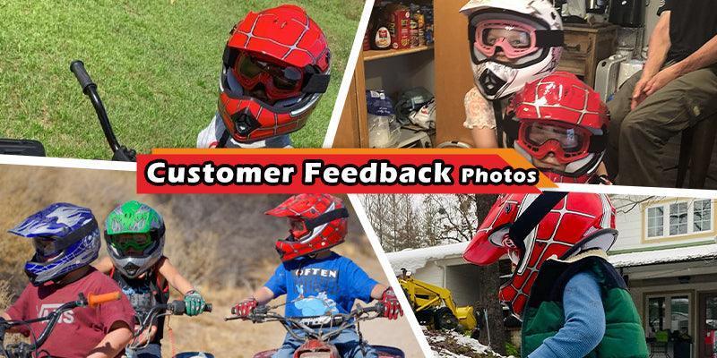 TCMT Red Spider Youth Kids DOT Motocross Off-Road Helmet - TCMT
